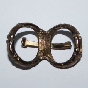 Unique vintage gold brooch